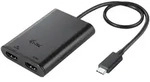 I-TEC USB-C Dual 4K/60Hz (single 8K/30Hz) HDMI Video Adapter, USB-C 3.0 [Stecker]