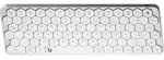 KEYSONIC KSK-5020BT-S Mini-Tastatur, silber/wei&szlig;, Bluetooth