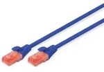 DIGITUS CAT 6 U-UTP Patchkabel, 0,25 m, Blau 0,25 m, Farbe Blau