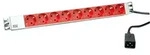 BACHMANN 19"-Steckdosenleiste ALU, 9-fach, f&iuml;&iquest;1&frasl;2r USV, 3,0m,