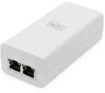 DIGITUS Gigabit Ethernet PoE+ Injektor 802.3at, 30 W kleines Geh&auml;use, wei&szlig;