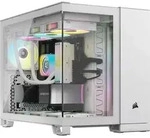 CORSAIR 2500X RGB, wei&szlig;, Glasfenster
