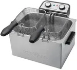 PROFICOOK PC-FR 1038 Doppelfritteuse, 5 Liter, 3000 W, Edlestahl