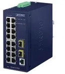 PLANET IGS-4215 Industrial Railmount Gigabit Managed Switch, 16x RJ-45, 2x SFP