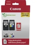 CANON Tinte PG-540/CL-541 schwarz/dreifarbig Multipack + Photopapier