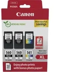 CANON Tinte PG-560XL x2/CL-561XL schwarz/dreifarbig Foto-Val