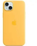 APPLE Silikon Case mit MagSafe f&uuml;r iPhone 15 Plus warmgelb