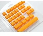 DUCKY PBT Double-Shot Keycap Set, Yellow, 109 Tasten, DE