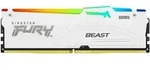 KINGSTON FURY Beast RGB wei&szlig; DIMM 16GB, DDR5-6400, CL32-39-39, on-die ECC