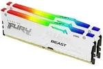 KINGSTON FURY Beast RGB wei&szlig; DIMM Kit 64GB, DDR5-6400, CL32-39-39, on-die ECC
