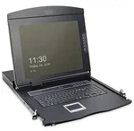 DIGITUS "Modulare Konsole mit 17"" TFT (43,2cm), 1-Port KVM & Touchpad, DE Tastatur,