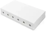 DIGITUS Aufputzbox f&uuml;r Keystone Module reinwei&szlig;, 6-Port