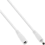 INLINE Verl&auml;ngerungskabel, DC Stecker 4,0x1,7mm, wei&szlig;, 1m