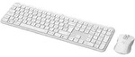 LOGITECH MK950 Signature Slim Combo Off-White, Logi Bolt, USB/Bluetooth, FR