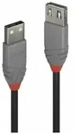 LINDY 0.5m USB 2.0 Typ A Verl&auml;ngerungskabel, Anthra Line