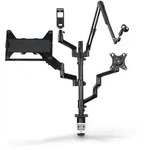 HAMA Monitorhalterung f&uuml;r Streaming Setup, 4 Arme, h&ouml;henverstellbar, schwenkbar