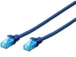 DIGITUS CAT 5e U-UTP Patchkabel, L&auml;nge 0,5 m, Blau Farbe Blau