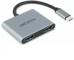 DICOTA USB-C Mobile 4-in-1 Mini Docking Station 4K, USB-C 3.0 [Stecker]