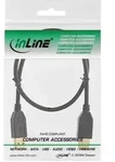 INLINE USB 2,0 Kabel, A an A, schwarz, Kontakte gold, 2m