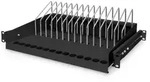 DIGITUS Ausziehb. Fachboden f&uuml;r Tablets, Laptops, Smartph. 175x483x340 mm, schwarz