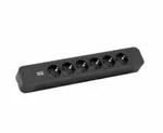 Bachmann Primo 2, 6-fach, H05VV-F 3G 1.5 mm2, 2m, schwarz