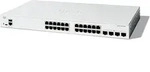 CISCO Catalyst 1300 Rackmount Gigabit Managed Stack Switch, 24x RJ-45, 4x SFP+