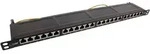 INLINE Patchfeld Cat,6A 24-fach, 48,26cm (19"), 0,5HE, schwarz RAL9005