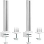 INLINE Slatwall Befestigungss&auml;ulen Aluminium f&uuml;r Tischhalterung Panel, 2er Set