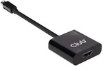 CLUB 3D mini DP1.2/HDMI 4K60Hz UHD 3D aktiv Adapter, St/Bu