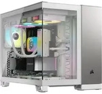 CORSAIR 2500X White/Satin Gray Aluminium, wei&szlig;/silber, Glasfenster