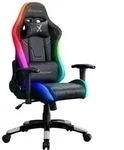 XROCKER Gaming B&uuml;rostuhl schwarz LED-Beleuchtung/Komfortkissen/100kg