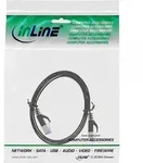 INLINE Patchkabel flach, U/FTP, Cat,6A, grau, 0,5m