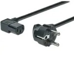 DIGITUS Netzanschlussk.CEE 7/7 (Typ-F) - C13, 90&oslash; gewink. M/F, 1.8m, H05VV-F3G