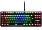 SHARKOON Crystal Shark, Black, LEDs RGB, KKT Kang White V3, USB, DE
