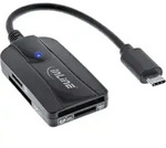 INLINE Card Reader USB 3,1 USB-C, f&uuml;r SD/SDHC/SDXC, microSD, UHS-II kompatibel