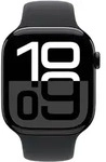 APPLE Watch Series 10 (GPS) 46mm Aluminium diamantschwarz mit Sportarmband S/M