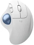 LOGITECH Ergo M575S Silent Wireless Trackball, Offwhite, Logi Bolt, USB/Bluetooth