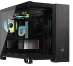 CORSAIR 2500X Black/Obsidian Aluminium, schwarz/grau, Glasfenster