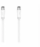 HAMA Antennen-Kabel, Koax-Stecker - Koax-Kupplung, 5m