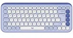 LOGITECH POP Icon Keys, Lilac & Off-White, Logi Bolt, USB/Bluetooth, US