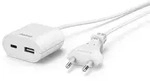 HAMA USB-Netzteil mit 1,9 m langem Kabel, 3,5A, 1x USB-A, 1x USB-C, Wei&szlig;