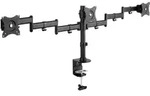 INLINE Tischhalterung f&uuml;r 3x TFT/LCD/LED bis 68cm (27"), max, 3x8 kg