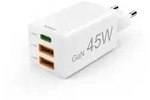 HAMA GaN Schnellladeger&auml;t, 45W, USB-C/USB-A, wei&szlig;