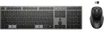 HP 725 Multi-Device Rechargeable Wireless Keyboard and Mouse Combo, grau/schwarz,