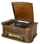 SOUNDMASTER Nostalgie Stereoanlage, braun