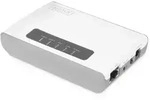 DIGITUS Wireless 300N Multifunktions-Netzwerk Server 2-Port, USB2.0, Network USB Hub,