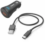 HAMA 201615 Kfz-Ladeset,USB-C,QC3.0,19,5W