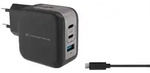 CONCEPTRONIC 3-Port 67W GaN USB-PD-Ladeger&auml;t schwarz/silber