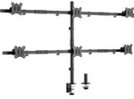 INLINE Tischhalterung, f&uuml;r 6x LCD-/LED-Display bis 81cm (32"), max, 7kg