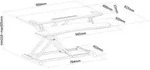 NEOMOUNTS BY NEWSTAR Sitz-Steh-Workstation adjustment: 11-51 cm)